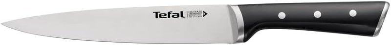 T-fal TEFAL Ice Force Slicing Knife | 20 Cm | Kitchen Knife | German Stainless Steel Blade | Long-Lasting Cutting Performance and Sharpness | Dishwasher safe | Black | 2 Years Warranty | K2320714 - Image 1