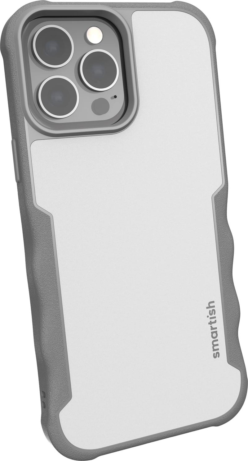 Smartish iPhone 13 Pro Max Protective Case  Gripzilla Compatible with MagSafe Rugged  Tough Armored Slim Cover with Drop Protection  Gray Area