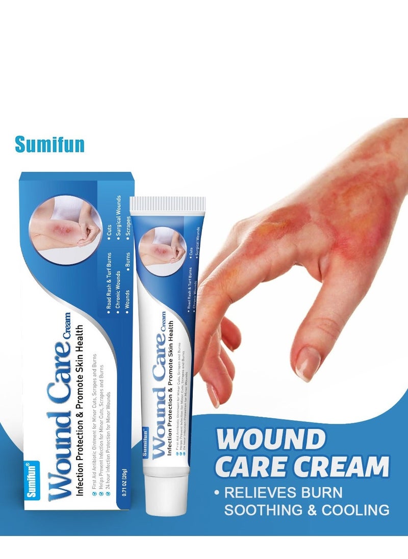 Sumifun Wound Care Cream 20g, Burn Relief Ointment for Soothing & Cooling, Ideal for Treating Burns & Scalds, Prevents Infection, Protects Skin Health, Lowers Skin Temperature to Halt Burn Progression - Image 4