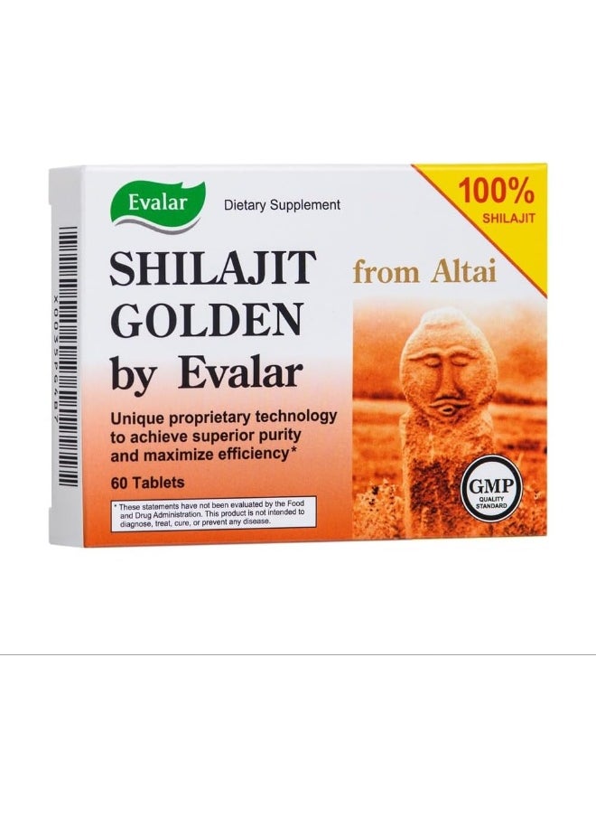 Evalar Shilajit Golden by Evalar Siberian Altai 60 Tabs  - Image 1