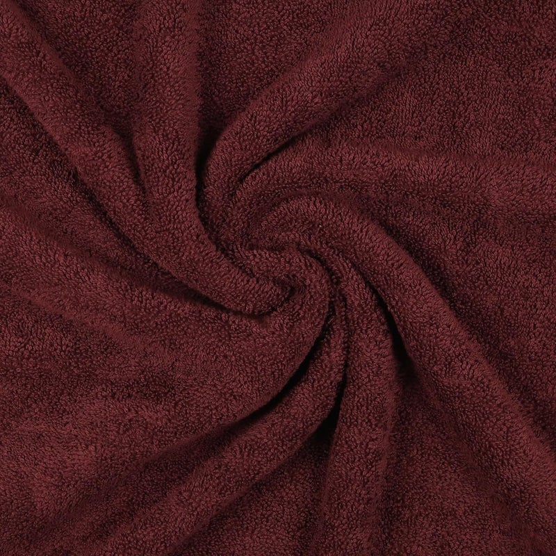 Trident منشفة استحمام 100% قطن | منشفة استحمام بحجم كبير | منشفة استحمام - ناعمة وامتصاصية | 450 جرام لكل متر مربع | قطعة واحدة من منشفة الاستحمام للرجال/النساء | راحة حضرية | 70 سم × 140 سم - أحمر نبيذي - Image 5