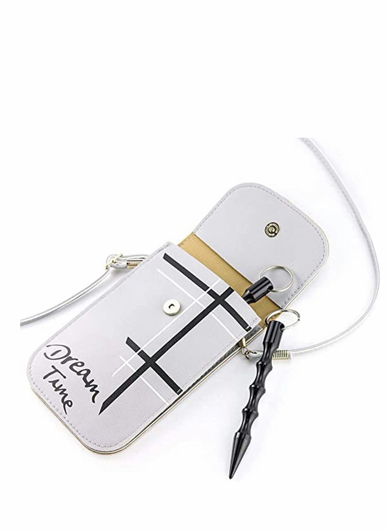 Excefore - Self Defense Keychain, Aluminum Defense Key Ring Weapons for Women, Aluminum Anti-Wolf Defense Key Chains, Protection Keychains for Women, Window Breaker Defense Stick (Black) - Image 1