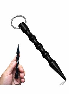 Self Defense Keychain, Aluminum Defense Key Ring Weapons for Women, Aluminum Anti-Wolf Defense Key Chains, Protection Keychains for Women, Window Breaker Defense Stick (Black)