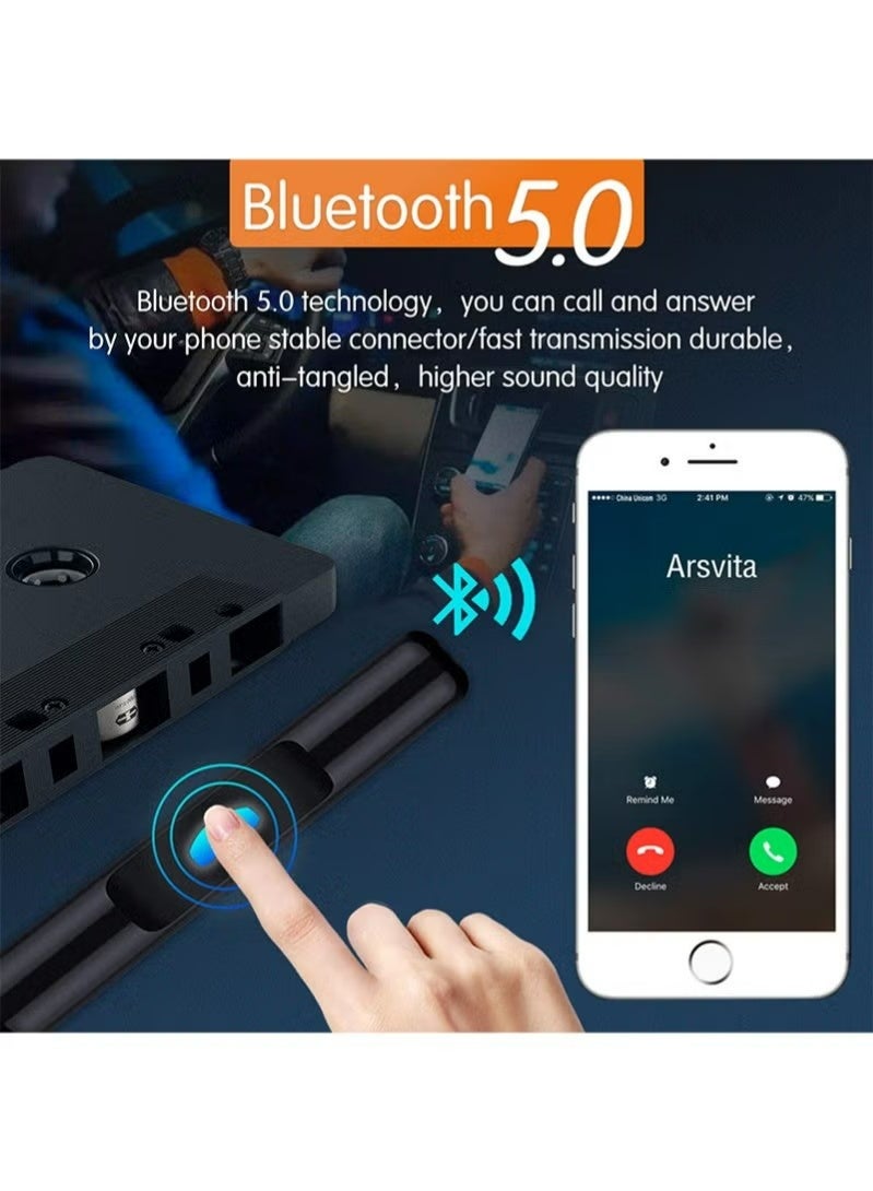 سيارة صوت بلوتوث كاسيت استقبال ، مشغل الشريط بلوتوث 5.0 كاسيت أوكس محول - Image 2