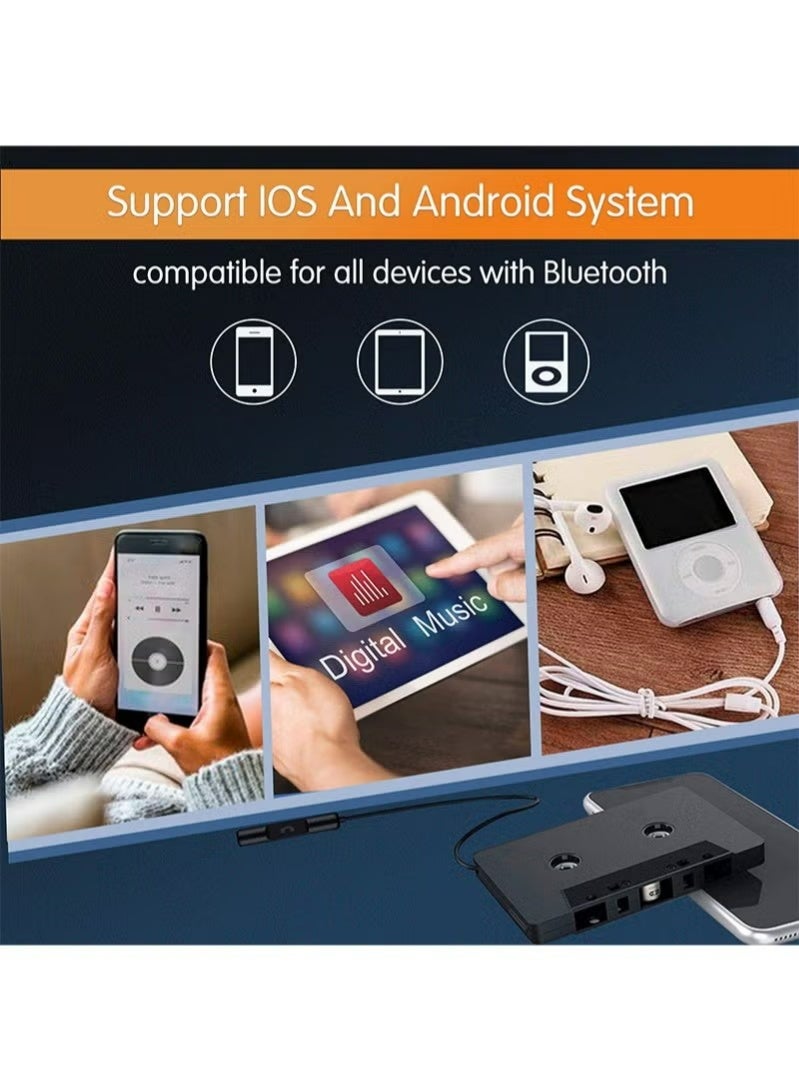 سيارة صوت بلوتوث كاسيت استقبال ، مشغل الشريط بلوتوث 5.0 كاسيت أوكس محول - Image 4