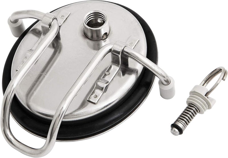 semfeil brew 304 stainless steel Cornelius Keg Lid New Replacement Corny Keg (Soda Keg) Lid with New O-ring for Cornelius or Firestone Kegs for homebrew beer kegging… - Image 3