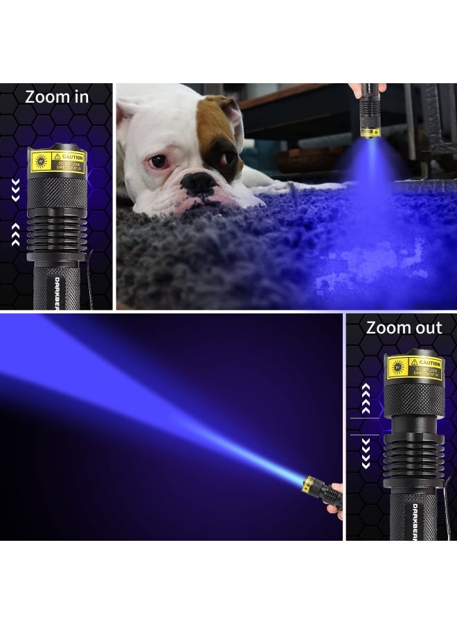 Darkbeam Uv Flashlight Black Light 365Nm Led Lamp Blacklight Pet Urine Portable Mini Pocket Detector For Dog Cat Dry Stains Bed Bug Ultraviolet Flashlights Lights With Clip Sk68 1 Pack - Image 4