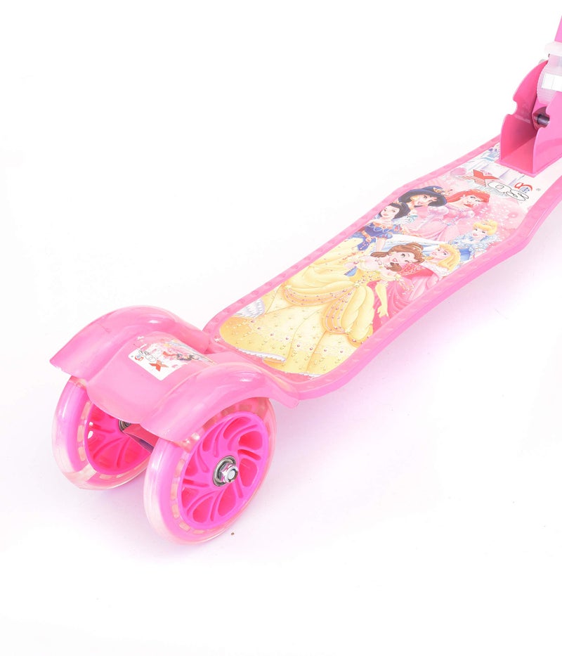 IRIS Kids Princess Scooter – Foldable 3-Wheel Kick Scooter with Height Adjustment, Brake & Bell, Outdoor Ride-On Toy for Girls (Pink) - Image 5