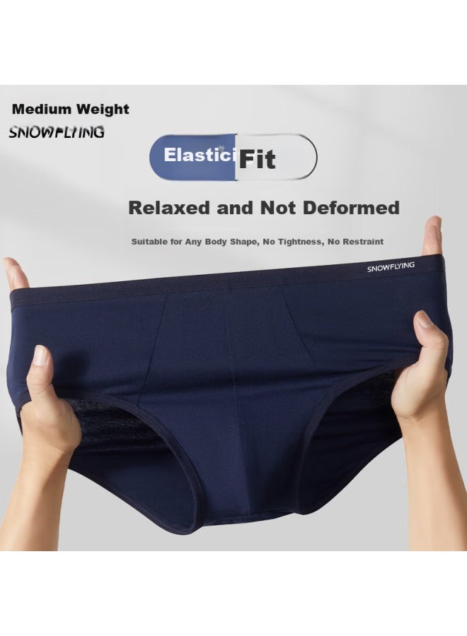 Snowflying Men's Antibacterial Triangle Comfortable Breathable Men's Plus Size Loose Shorts Mid-waist Pants - Image 1
