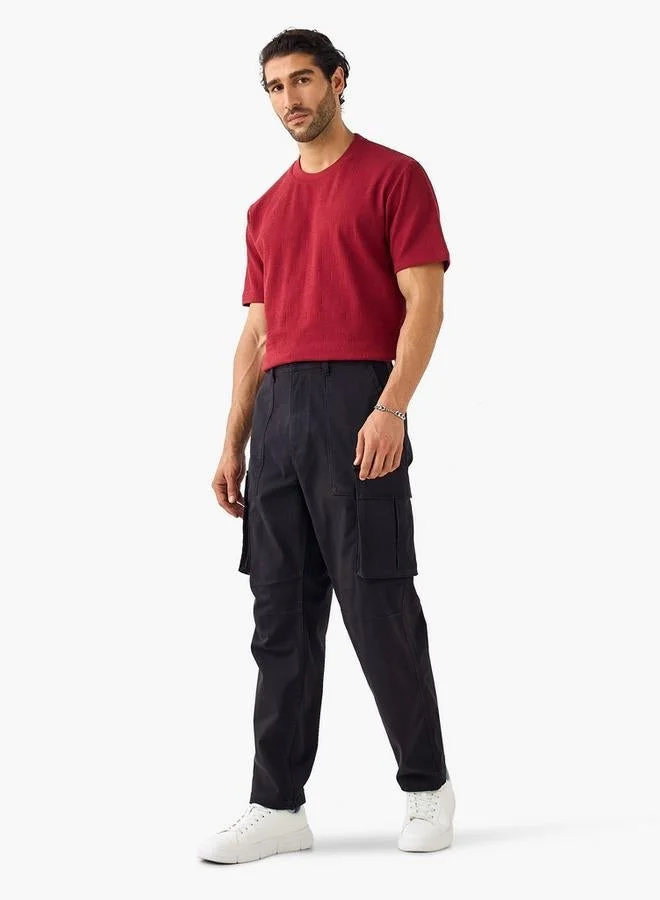 Iconic Iconic Relaxed Fit Textured T-shirt