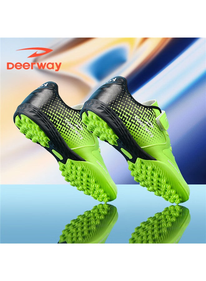 Deerway Kids Tf Turf Soccer Shoes Boys Girls Non-slip Durable Training Match Shoes Fluorescent Green Size 38 - Image 4
