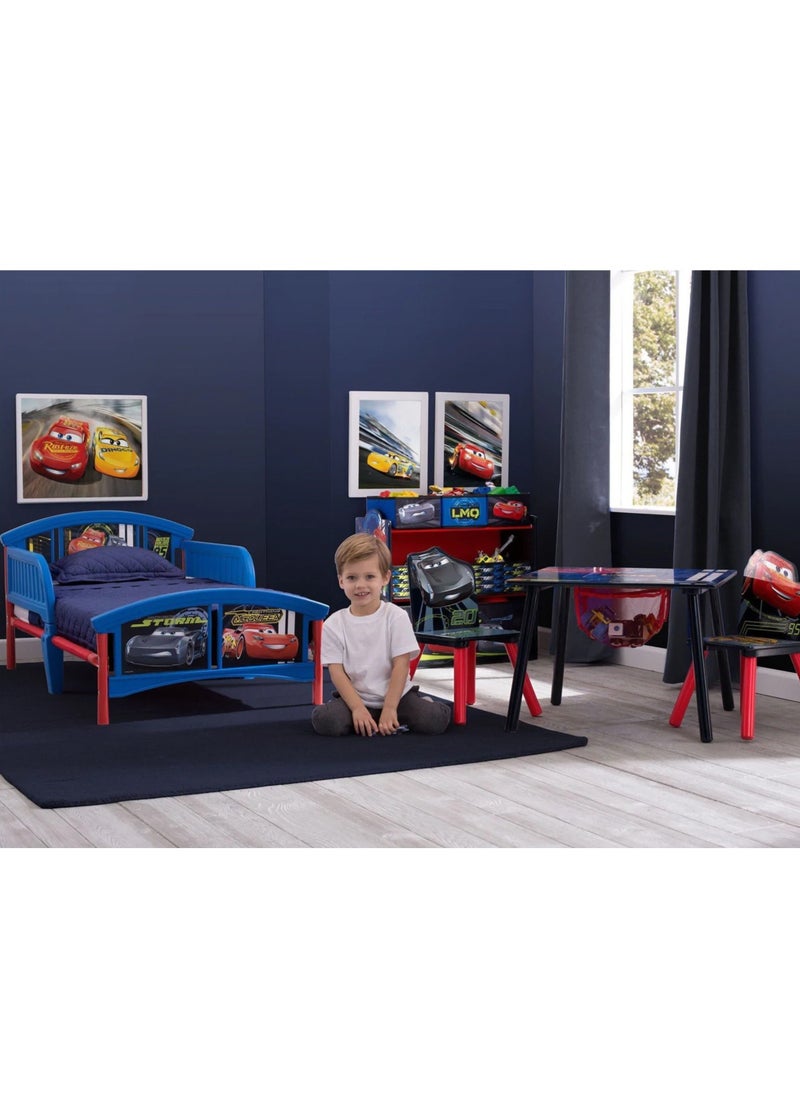 Delta CHILDREN - Cars Plastic Toddler Bed 137.2 x 73.7 x 66 cm Blue/Red - Image 1