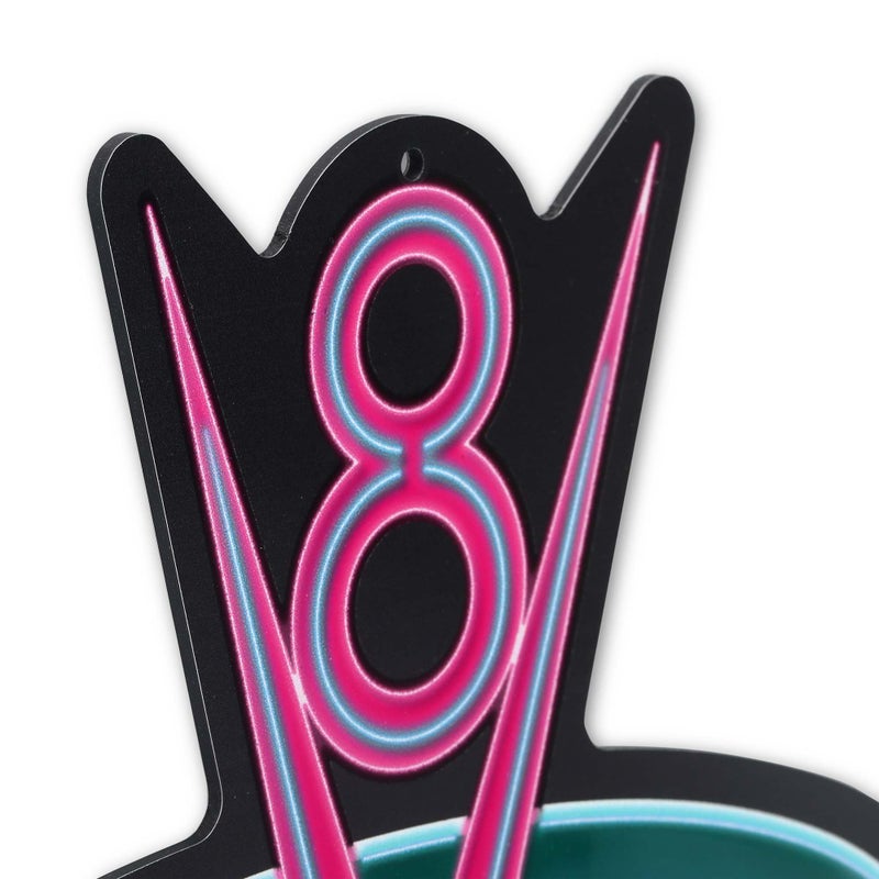 Open Road Brands Disney Pixar Cars Flo's V8 Cafe Metal Wall Sign - Fun Cars Diner Decoration for Home - Image 4