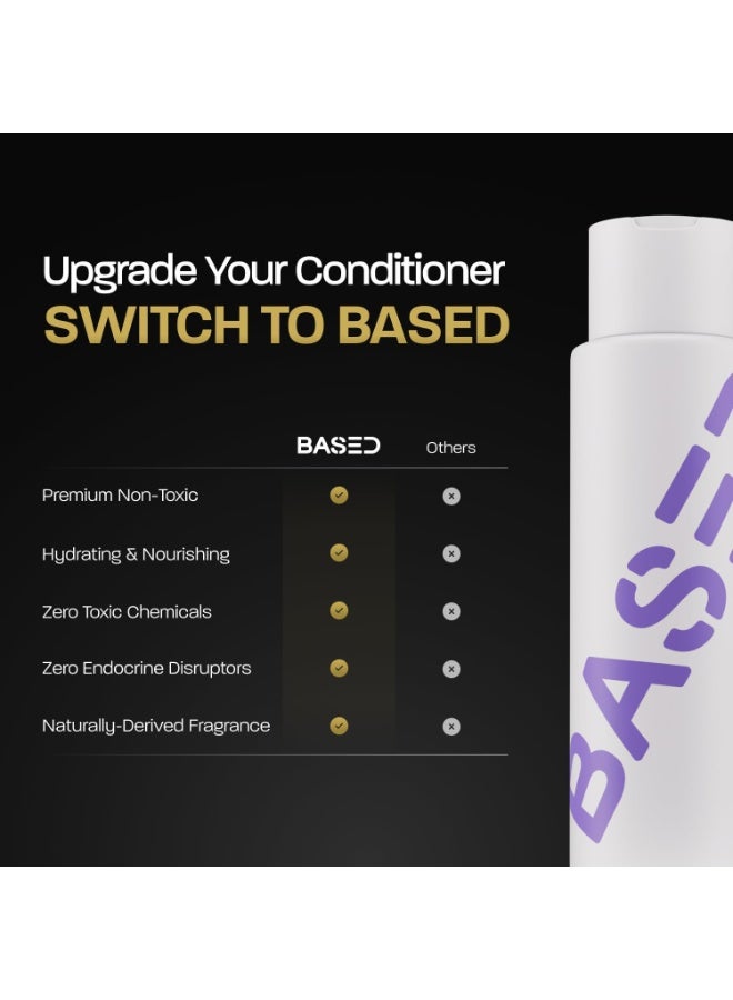 BASED BODYWORKS Moisturizing Conditioner with Aloe Vera, Peppermint Oil and Coconut Oil, Cleansing Conditioner for Men, Sulfates, Parabens or Phthalates Free, Quali Hair Care - Image 4