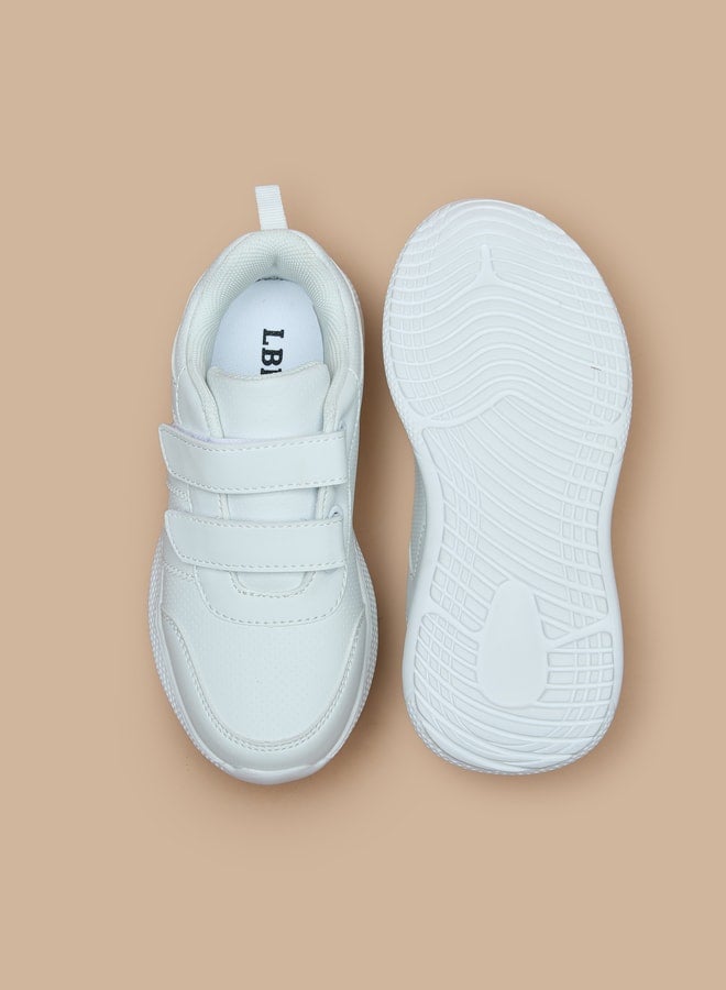 LBL by Shoexpress Boys Solid School Shoes With Hook And Loop Closure  - Image 4