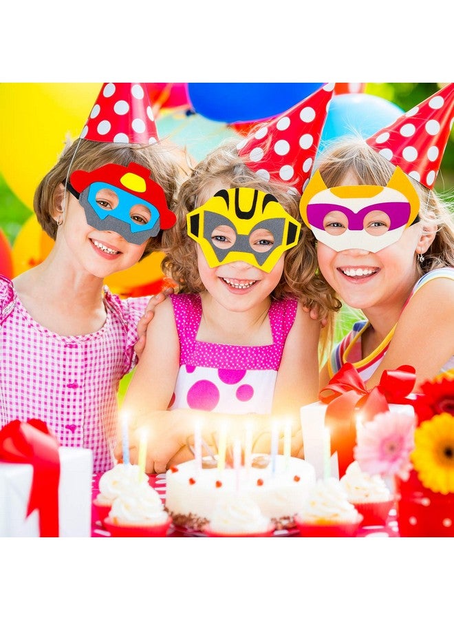 BeYumi 10Pcs Robots Felt Masks Set, Bots Party Supplies Gift Robots Party Favor Birthday Cosplay Dress Up Costumes For Kids Boys - Image 5