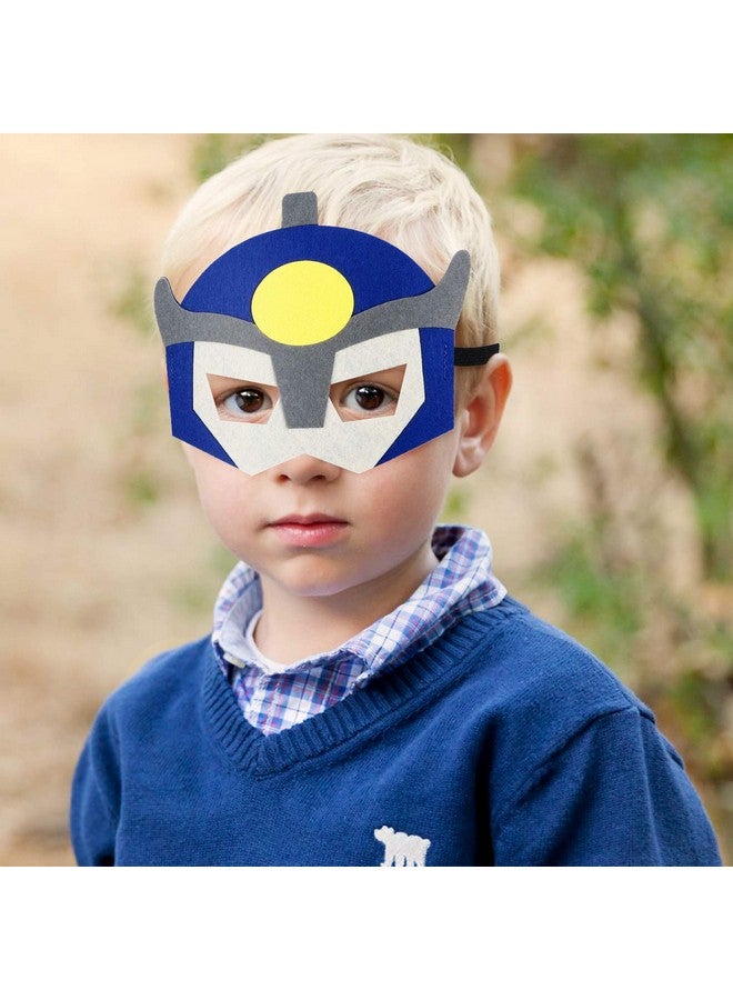 BeYumi 10Pcs Robots Felt Masks Set, Bots Party Supplies Gift Robots Party Favor Birthday Cosplay Dress Up Costumes For Kids Boys - Image 4