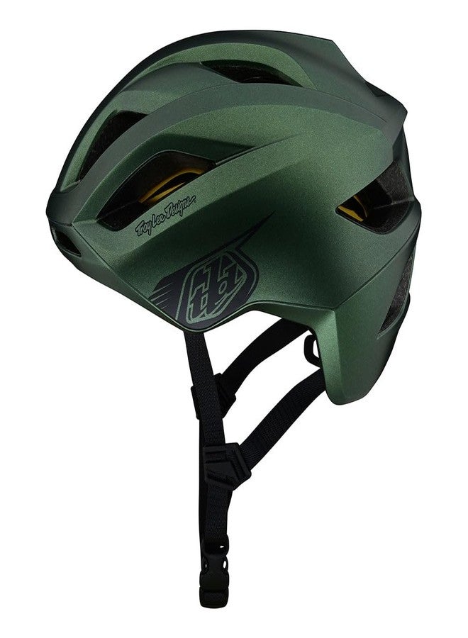 Troy Lee Designs Bicycle Helmet - Gravel MTB Bicycle Cycling Helmet - Grail Helmet W/MIPS, Badge Forest Green, XS/SM - Image 1
