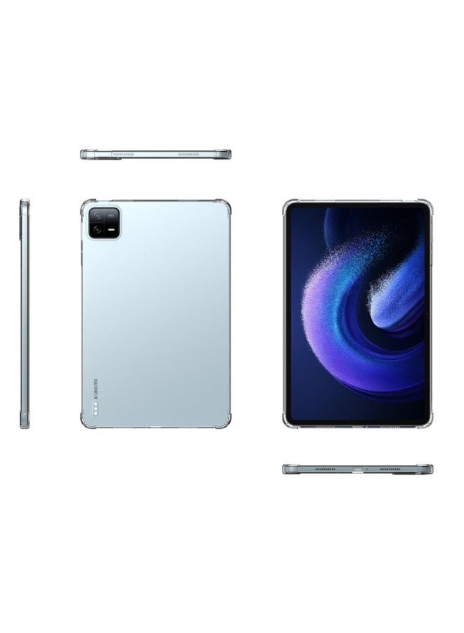 Xiaomi Pad 6/6 Pro Case, Shockproof Impact Resistant Soft Protective Back Shell,  Slim and Light, Yellowing Resistant, Shockproof Anti-Drop Cover for Xiaomi Pad 6 Pro/Pad 6 11inch (Clear)  - Image 2