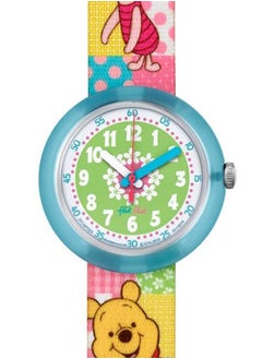 Swatch ساعة يد ديزني ويني ذا بوه مقاومة للماء للجنسين بحركة كوارتز - 32 مم  - Image 1