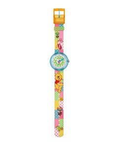 Swatch ساعة يد ديزني ويني ذا بوه مقاومة للماء للجنسين بحركة كوارتز - 32 مم  - Image 2