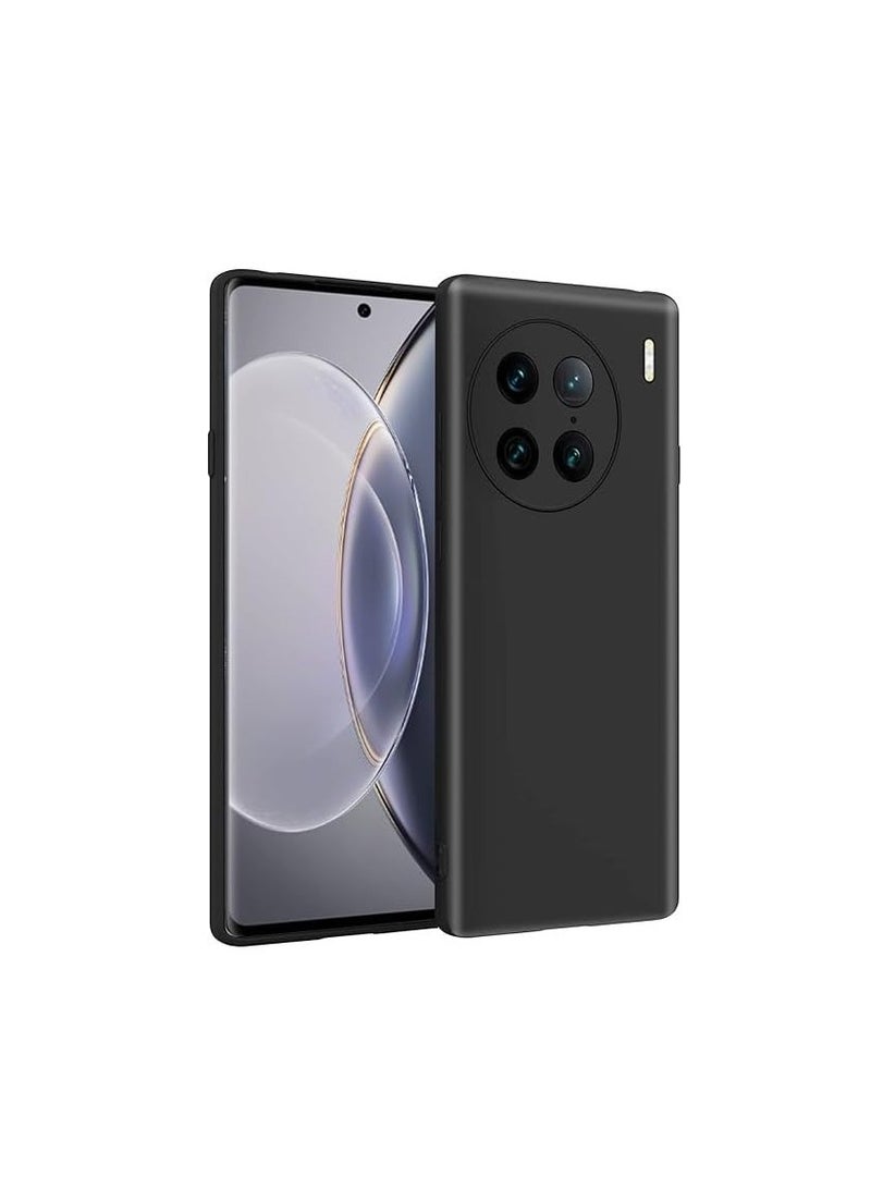 general حافظة لهاتف Vivo X90 PRO، مرنة فائق النحافة مضادة للخدش ومضادة للسقوط، حافظة هاتف متينة باللون الأسود غير اللامع بلمسة ناعمة من TPU مقاومة للصدمات تغطي حواف Vivo X90 PRO - Image 1