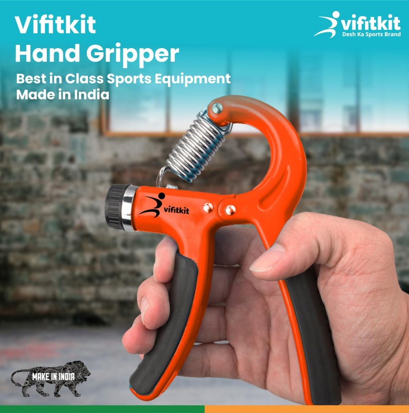 Vifitkit Hand Grip Strengthener with Ergonomic Grip Handle, Adjustable Hand Gripper for Men, Hand Gripper for Women, Finger Gripper for Gym Workout, Hand Exercise Equipment (Black) - Image 2
