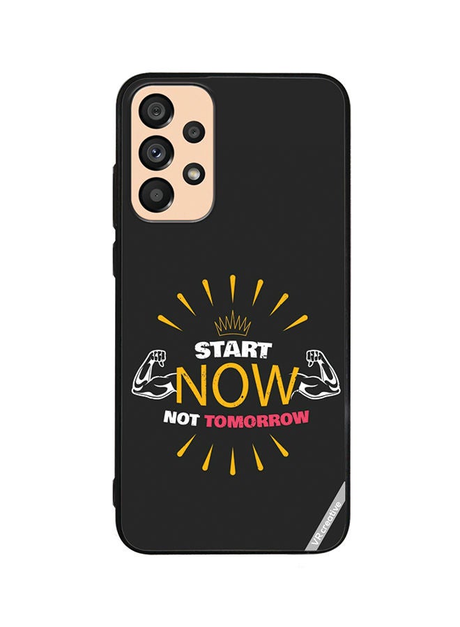 VR CREATIVE Protective Case Cover For Samsung Galaxy A33 5G Start Now Not Tomorrow Design Multicolour - Image 1