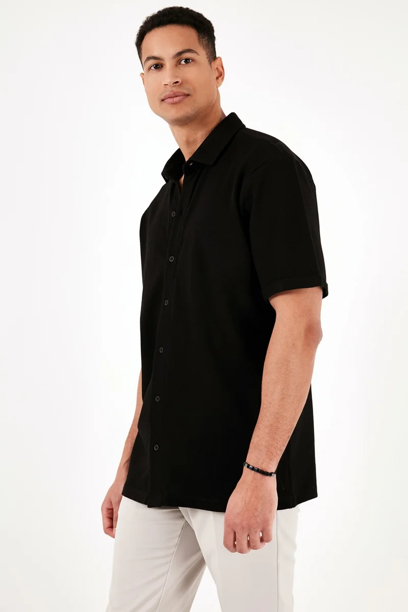 Buratti Cotton Regular Fit Short Sleeve Shirt Men's Shirt 5902724