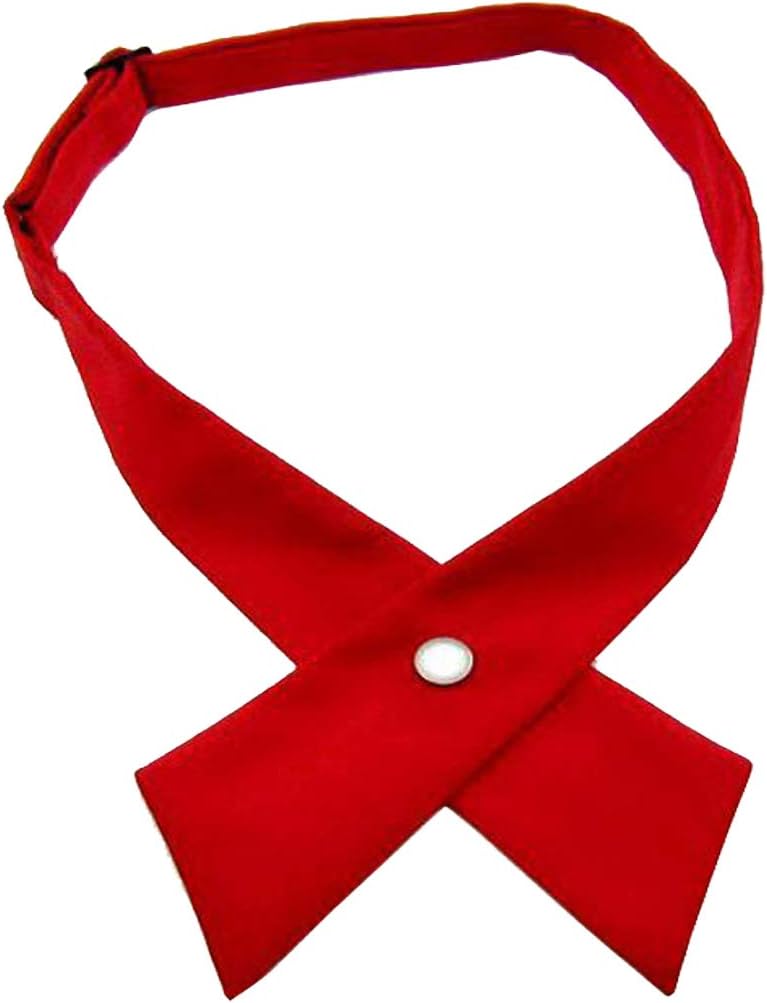 Patiky Tie for Men Women Adjustable Criss-Cross Bowtie School Uniform Pre Tied Bows for Girls Neck Tie Accessories PTK03 - Image 1