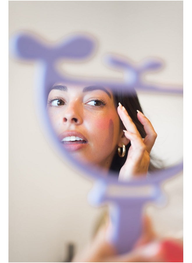 florence by mills Whale Handheld Mirror Multifunctional Hand Mirror Sleek + Slim + Lightweight Perfect For Travel And Applying Makeup Purplewhale Shape Vegan & Crueltyfree  - Image 5