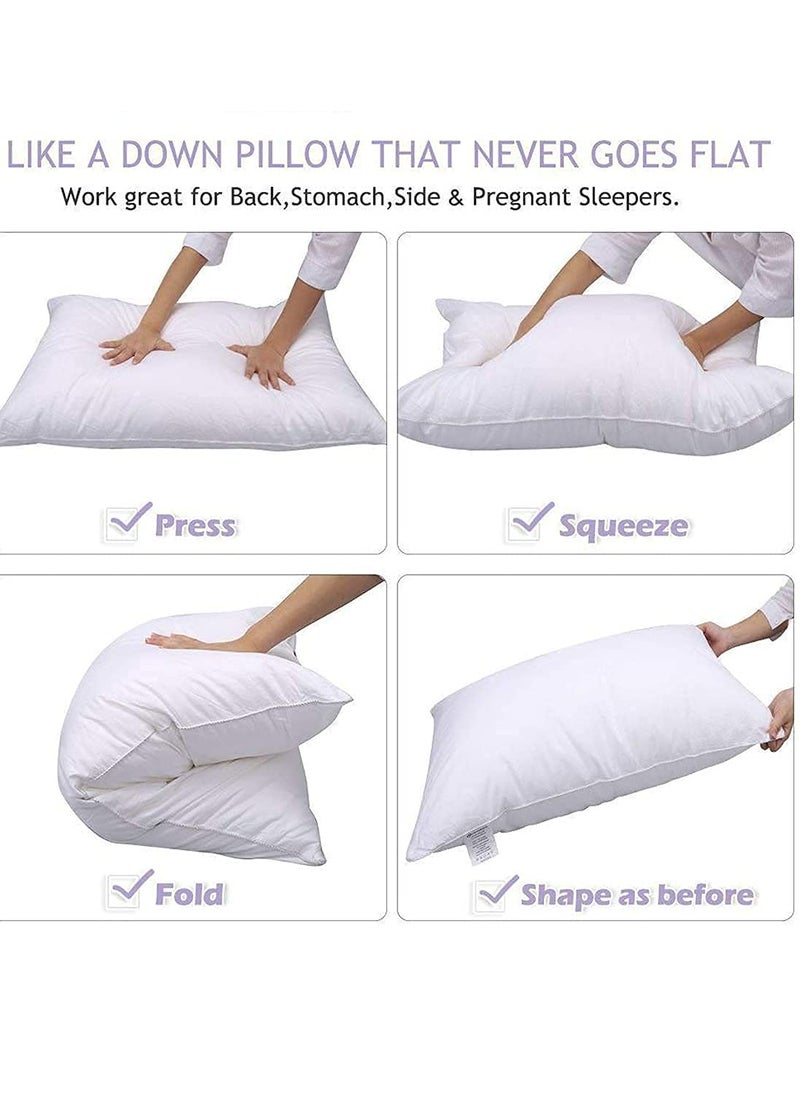 CASA COPENHAGEN Casa Copenhagen RZ4 Collection Premium Soft Cushion Fillers/Inserts - White (12x12 inch)  - Image 4