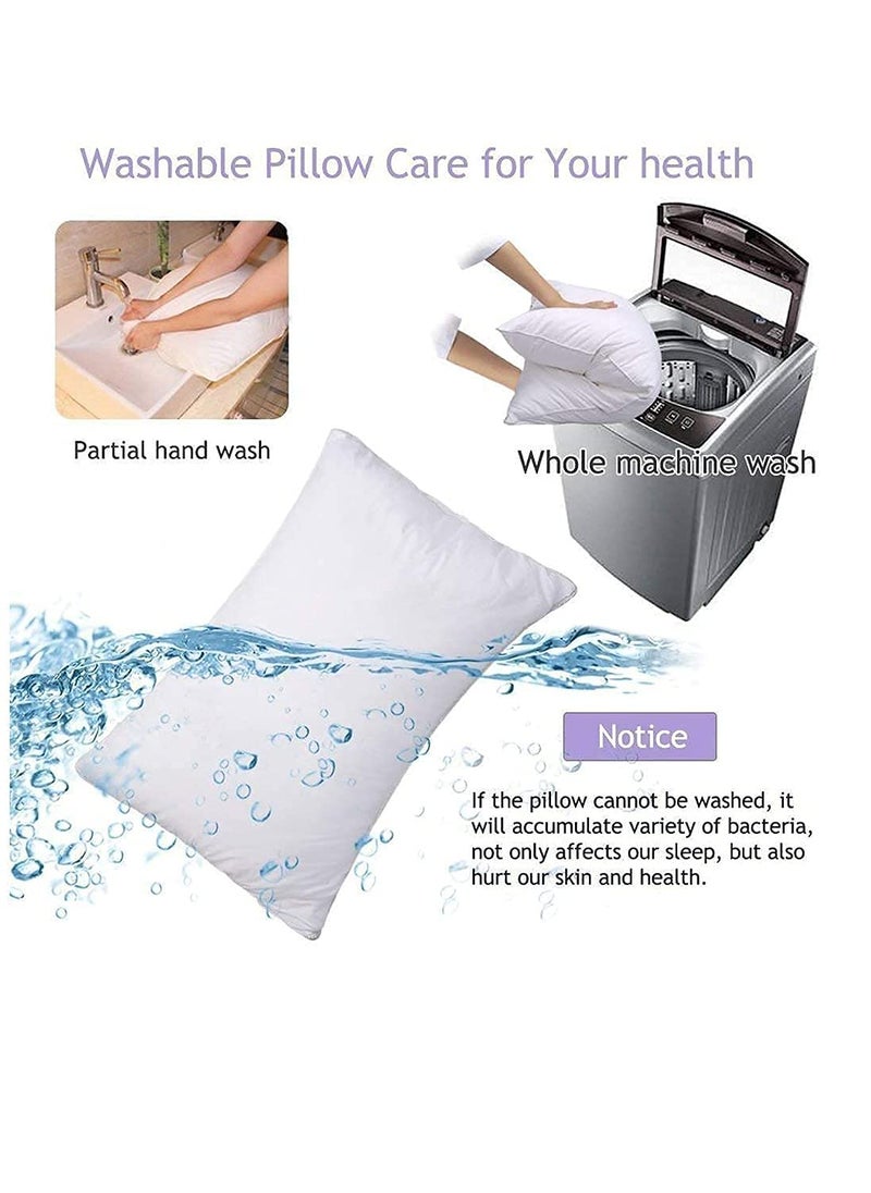 CASA COPENHAGEN Casa Copenhagen RZ4 Collection Premium Soft Cushion Fillers/Inserts - White (12x12 inch)  - Image 5
