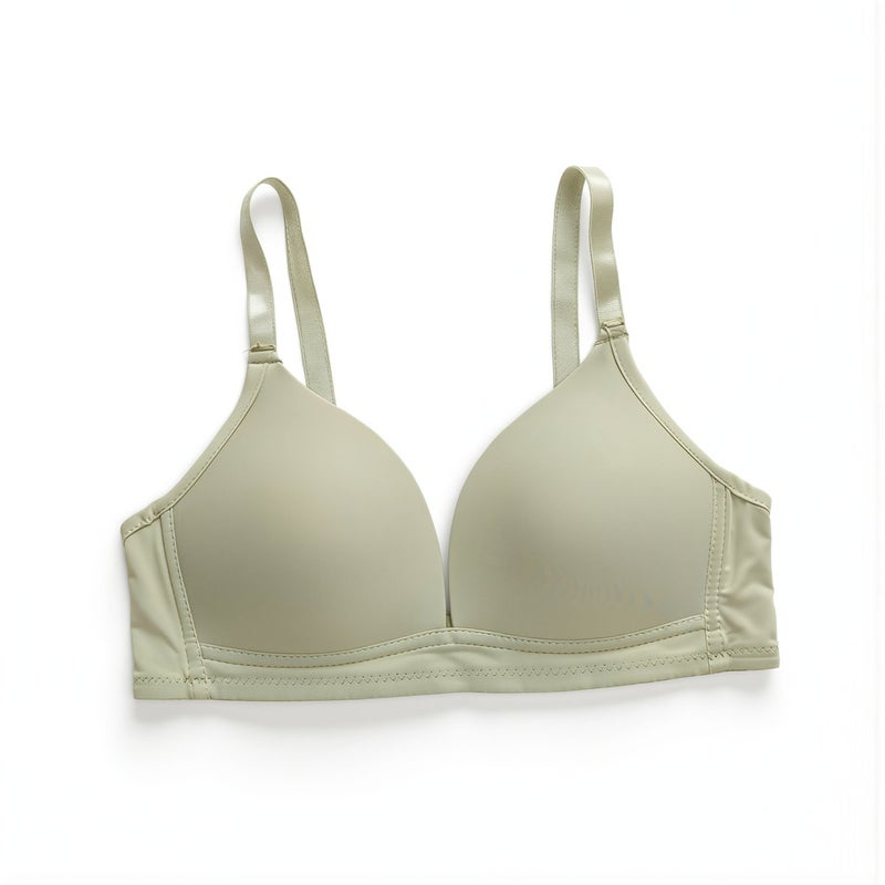 Wireless Seamless Bra 40C Nude Teen Student First Training Bra Gentle Comfort Safe Soft Lingerie For Girls - Image 1