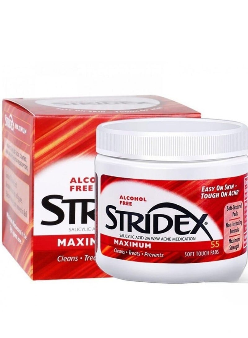 سترايدكس قطن ناعم الملمس لعلاج حب الشباب 55 قطعة - Image 1