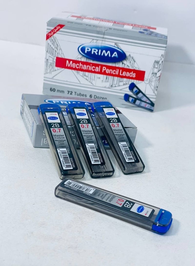 بريما علبة سنون نوع BRIMA المعروفة السنون ٠.٧ ملي 2B العلبة : ١٢ قطعة - Image 1