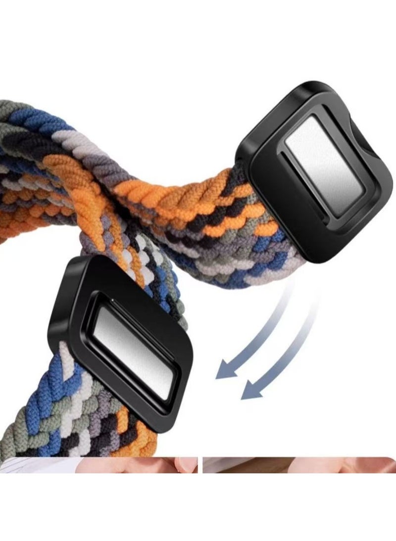 DKNG The 22mm magnetic nylon strap is compatible with Huawei Watch GT5, Huawei Watch GT5pro/GT4/GT3/GT2/GT3pro/GT2pro GT2pro ECG/GT2e, watch4/3/watch2pro/Watch Buds/GTRunner, Honor magic2/magic/dream/GS pro, /4pro, Samsung Watch 7/6 Watch Sport Adjustable Interchangeable Straps, Women, Men  Camouflage - Image 5