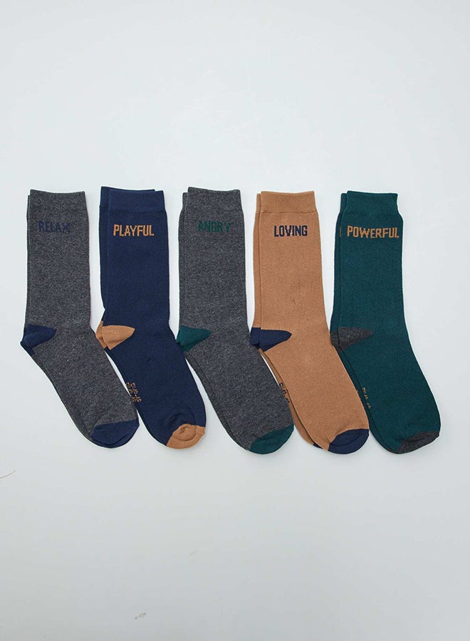 Kiabi High Knit Socks - Pack of 5 pairs of socks  - Image 2