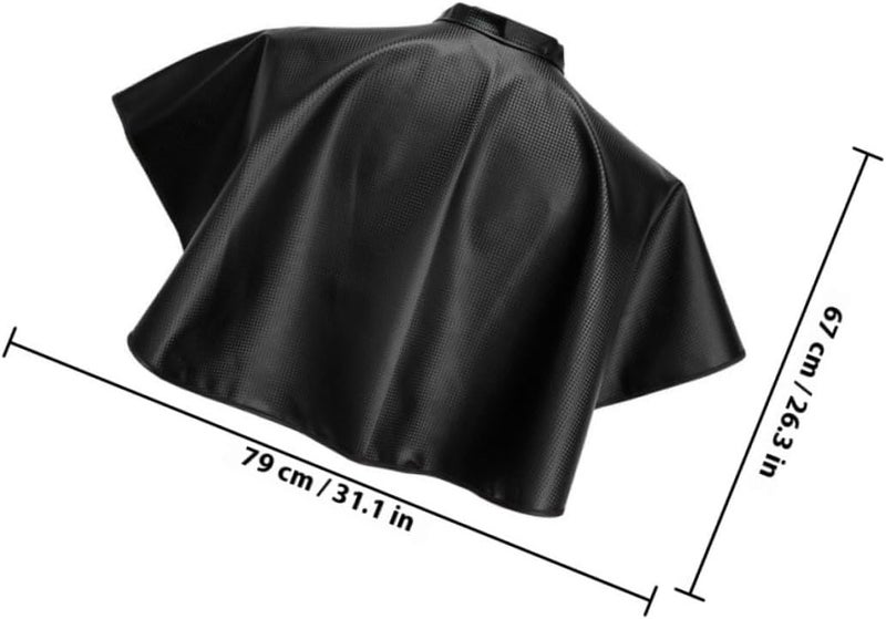 Hair Dyeing Capes 2pcs Black Waterproof Salon Barber Hair Stylist Aprons Adult Shampoo Cutting Gown for Professional Hairdressers - Image 2