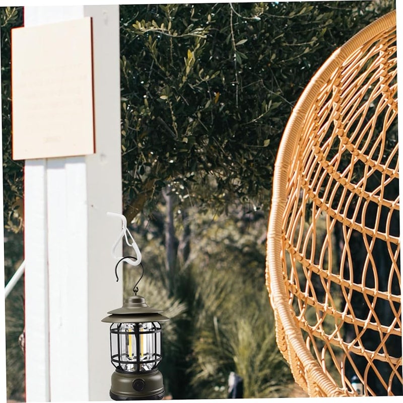 Kisangel 10 Pack Black Outdoor Plant Screw Hooks for Hanging Lanterns Wind Chimes Bird Feeders Easy Install - Image 4