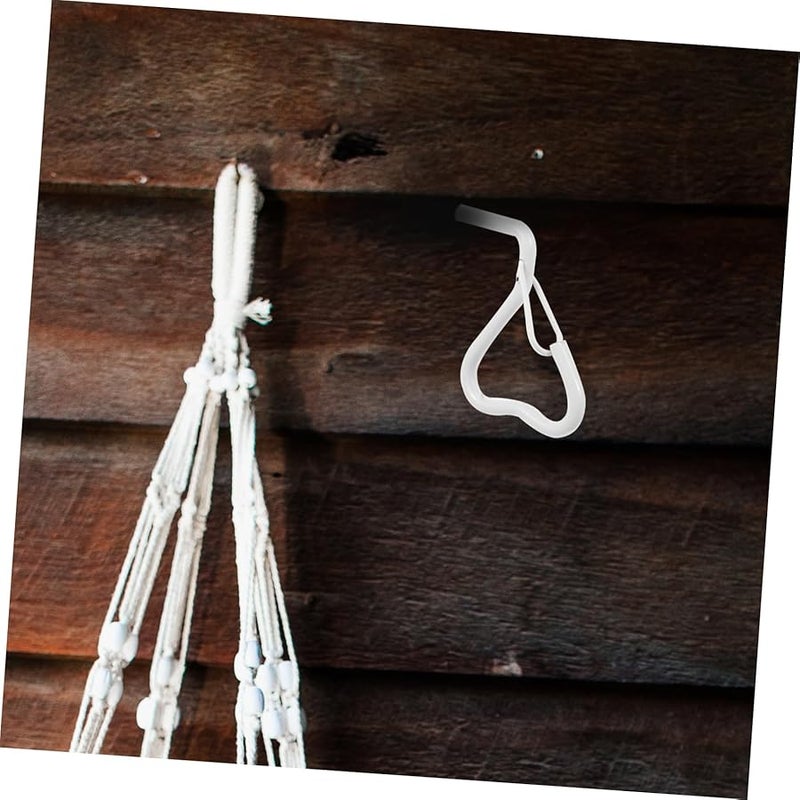 Kisangel 10 Pack Black Outdoor Plant Screw Hooks for Hanging Lanterns Wind Chimes Bird Feeders Easy Install - Image 5