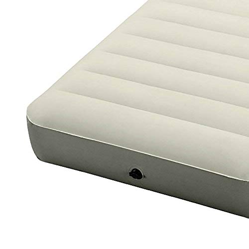 Intex Polyvinyl Chloride (PVC) Deluxe Single-High Dura-Beam Airbed with Fiber-Tech Construction, Twin - Grey - Image 5