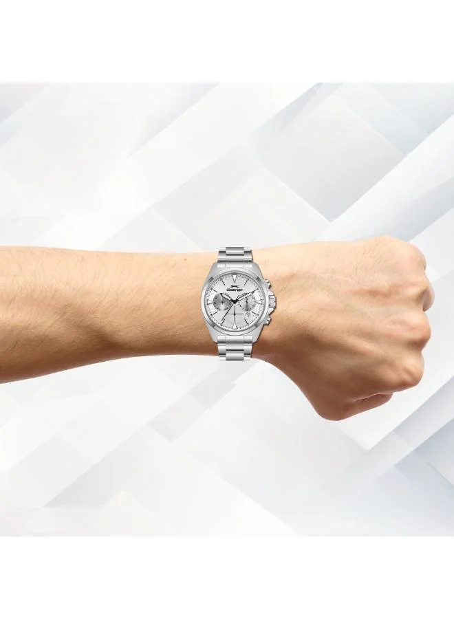 Slazenger silver Men's Metal Multifunction Watch SL.9.2527.2.02 - 41 mm for Men | Best Price UAE