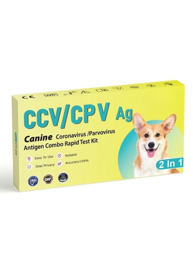 ماركة غير محددة طقم اختبار سريع تركيبي لمستضد فيروس كورونا (CCV) وبارفو الكلاب (CPV) – كشف سريع وموثوق لأمراض الحيوانات الأليفة  - Image 1