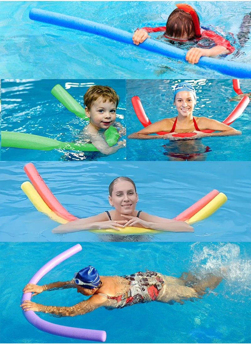 HAIZID Noodles for Swimming, Floating and Craft Projects - Pack of 6 Green Color Noodles - EVA Solid Foam,  Odorless, Non-Toxic and Safe For Skin and Health  - Image 2