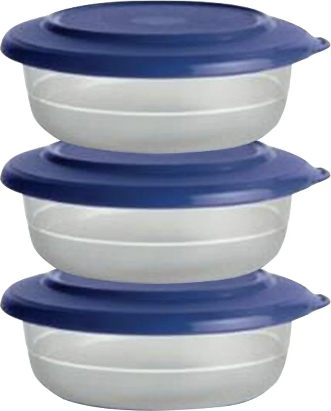 Tupperware Crystalline Dark Blue Bowl 3-Piece 275 Ml.