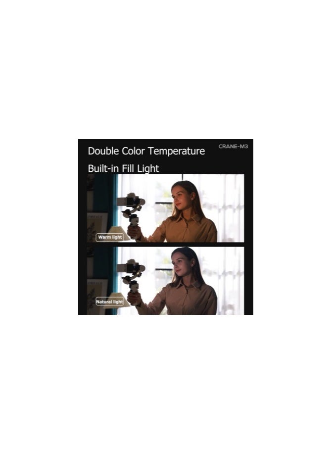 Zhiyun Crane M3 Combo Handheld 3-Axis Stabilizer, Gimbal Stabilizer for Mirrorless Camera, Gopro