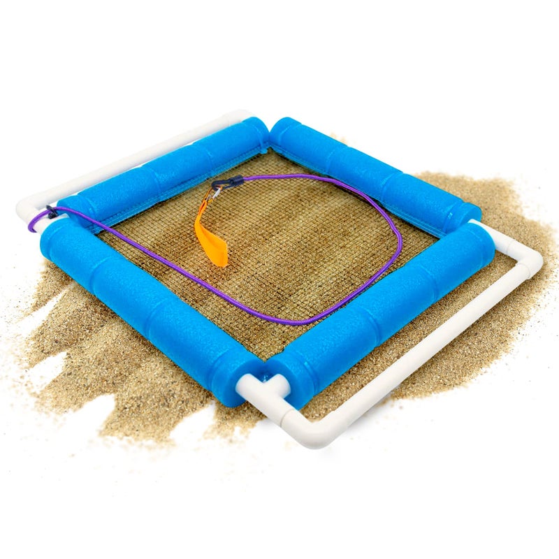 RELODECOR Beachcombing Shark Tooth Sifter - Lightweight Sand Sifter for Shark Teeth and Fossil Hunting, Durable with Comfortable Grip and Wrist Strap (Large) - Image 1
