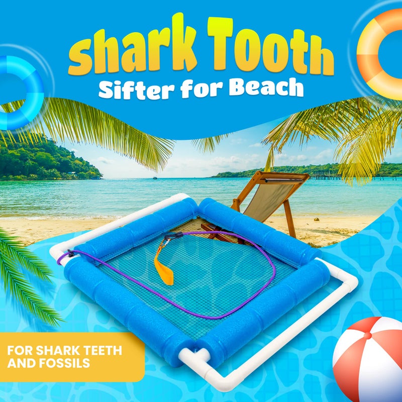 RELODECOR Beachcombing Shark Tooth Sifter - Lightweight Sand Sifter for Shark Teeth and Fossil Hunting, Durable with Comfortable Grip and Wrist Strap (Large) - Image 4