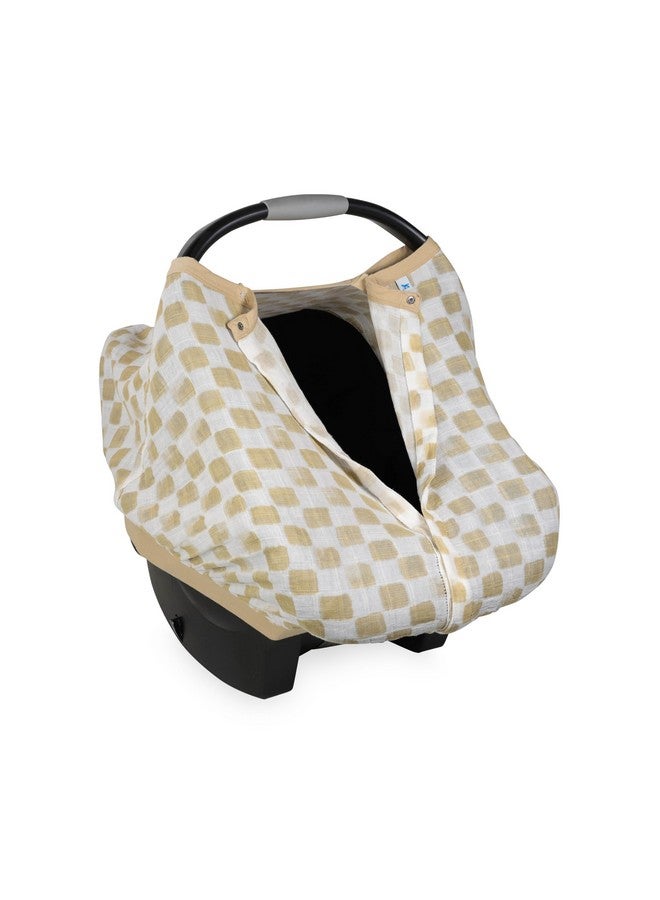 Little Unicorn Breathable Car Seat Canopy | Magnetic Closure Cover & Universal Fit | Protection & Privacy for Baby (Adobe Checker) - Image 2